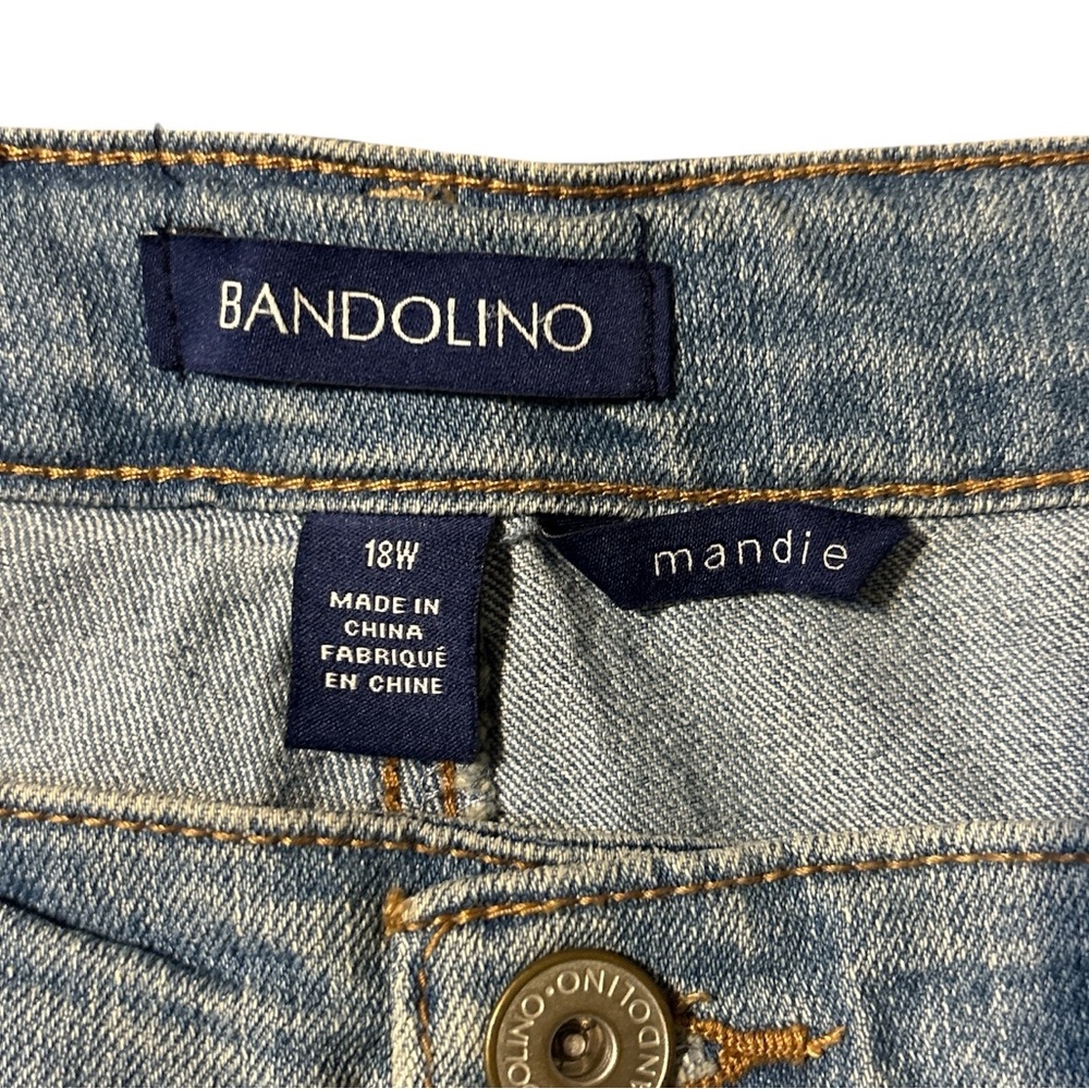 Bandolino Women's Light Blue Straight Leg Jeans - Picture 2 of 5